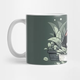 Plant killer black cat Mug